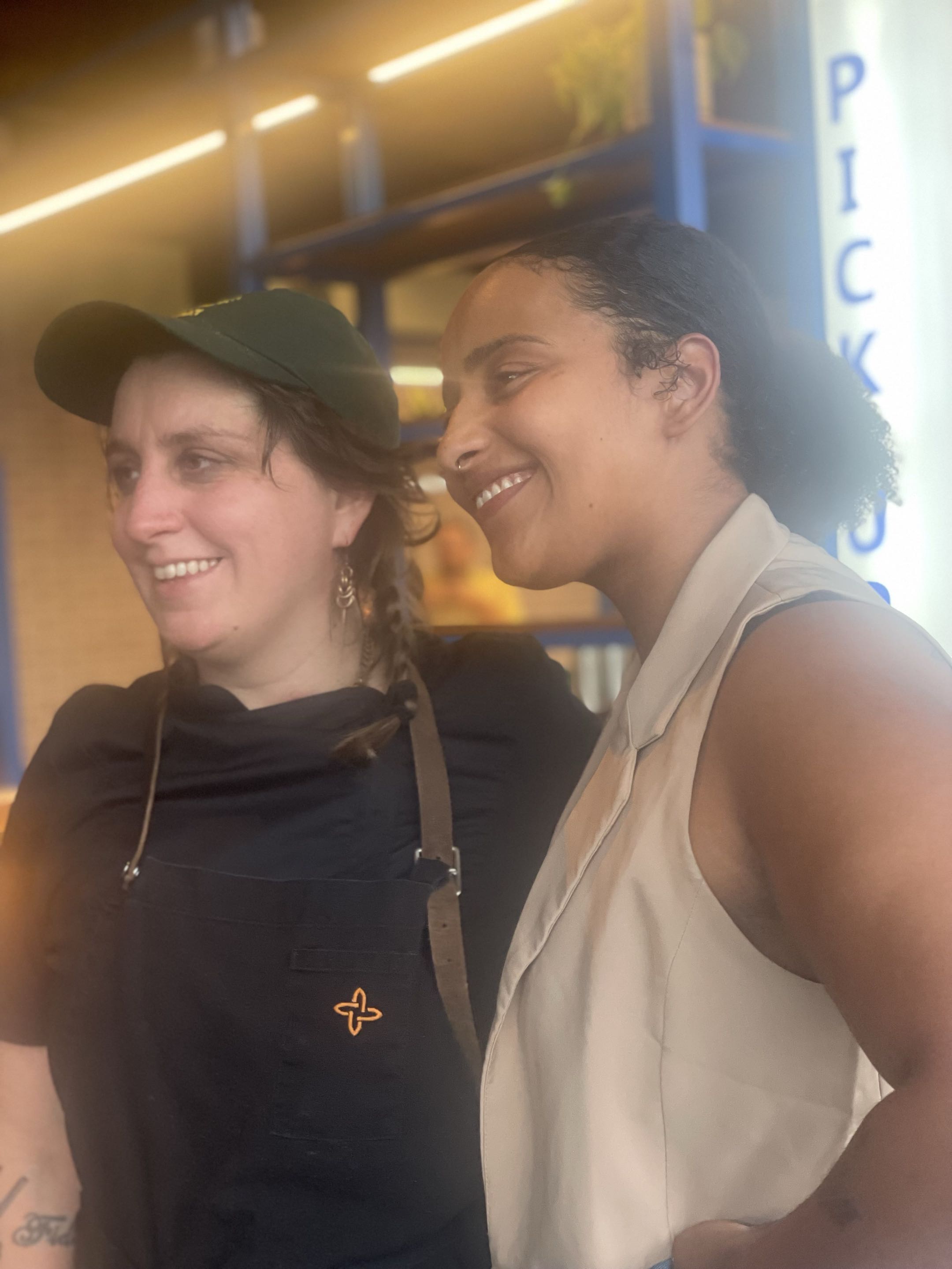 Chef Sam Nawrocki and event coordinator Maddie